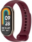 Ремінець BeCover для Xiaomi Mi Smart Band 8 (709378) Burgundy Red - фото  - інтернет-магазин електроніки та побутової техніки TTT