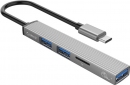 USB-хаб Orico Type-C - USB3.0, 2xUSB2.0, TF (AH-12F-GY-BP) (CA913541) - фото  - интернет-магазин электроники и бытовой техники TTT