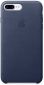 Панель Leather Case iPhone 7/8 Plus Midnight Blue - фото  - интернет-магазин электроники и бытовой техники TTT