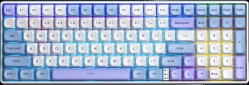 Клавиатура беспроводная AULA S100pro KRGD Red Switch Bluetooth/2.4G/Type-C White - Blue Rainbow (6948391205762) - фото  - интернет-магазин электроники и бытовой техники TTT