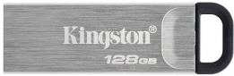 USB флеш накопитель Kingston DataTraveler Kyson 128GB USB 3.2 (DTKN/128GB) Silver/Black - фото  - интернет-магазин электроники и бытовой техники TTT