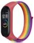 Ремінець BeCover Nylon Style для Xiaomi Mi Smart Band 7 (707669) Red-Rainbow
