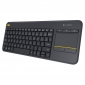 Клавіатура Logitech Touch K400 Plus Wireless Touch UA Black (920-007145) - фото  - інтернет-магазин електроніки та побутової техніки TTT
