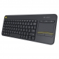 Клавиатура Logitech Touch K400 Plus Wireless Touch UA Black (920-007145) - фото  - интернет-магазин электроники и бытовой техники TTT