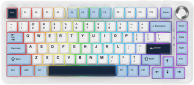 Клавіатура бездротова Ajazz AK820 MAX PLUS Daydream Switch RGB Wireless/Bluetooth/USB (AK820MAX-DD-BWD) White  - фото  - інтернет-магазин електроніки та побутової техніки TTT