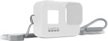 Силиконовый чехол с ремешком GoPro HERO8 Sleeve+Lanyard (AJSST-002) White - фото  - интернет-магазин электроники и бытовой техники TTT